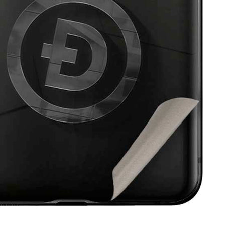 Doge Coin Textured Logo Galaxy Z Flip Skin