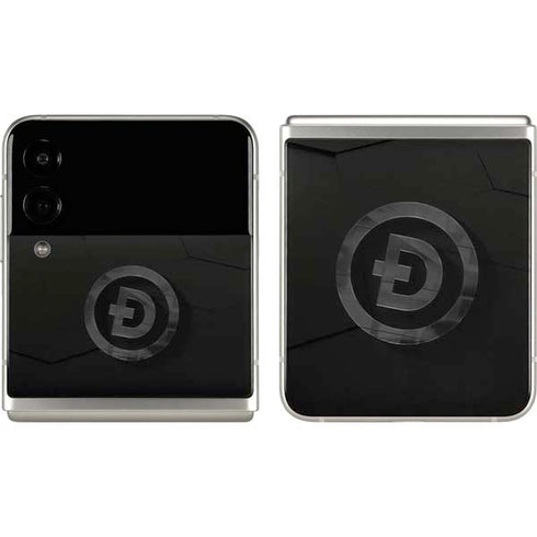 Doge Coin Textured Logo Galaxy Z Flip3 5G Skin