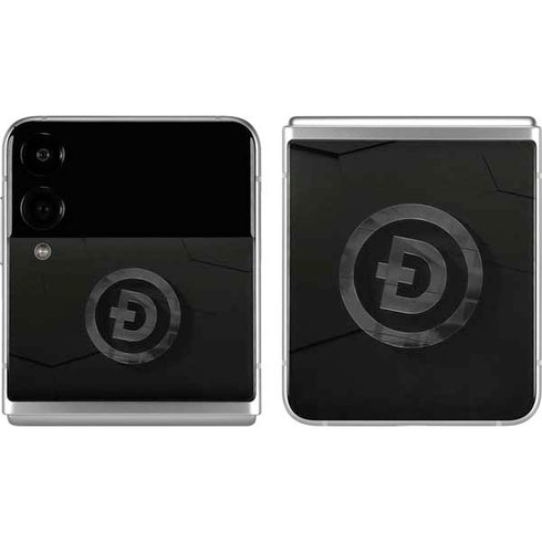 Doge Coin Textured Logo Galaxy Z Flip4 5G Skin