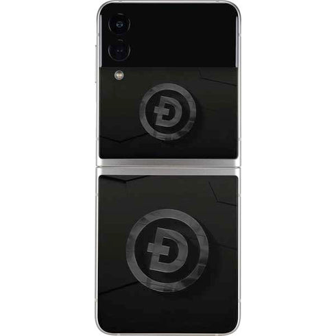 Doge Coin Textured Logo Galaxy Z Flip4 5G Skin