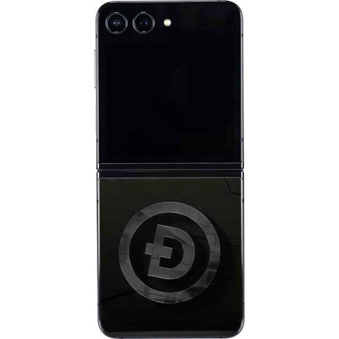 Doge Coin Textured Logo Galaxy Z Flip5 5G Skin