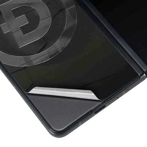 Doge Coin Textured Logo Galaxy Z Fold4 5G Skin