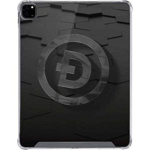 Doge Coin Textured Logo iPad Pro 12.9in (2020) Clear Case