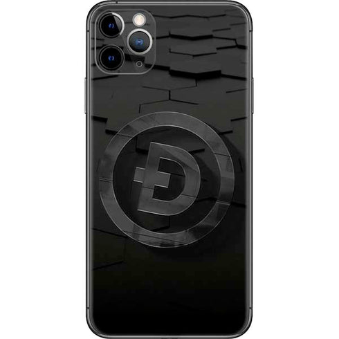 Doge Coin Textured Logo iPhone 11 Pro Max Skin