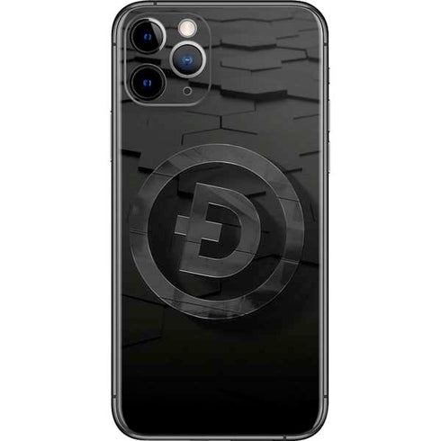 Doge Coin Textured Logo iPhone 11 Pro Skin