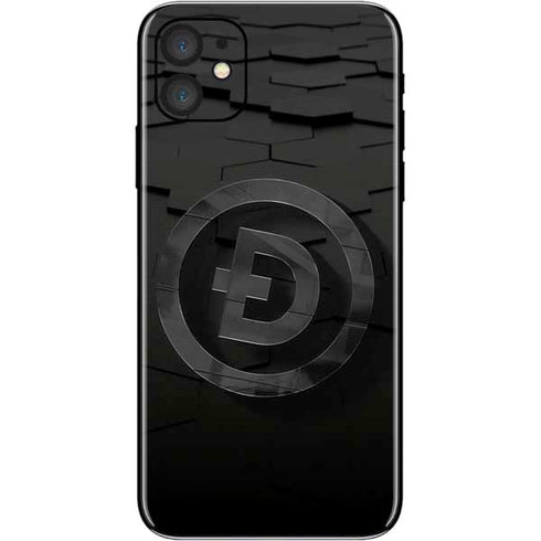 Doge Coin Textured Logo iPhone 11 Skin