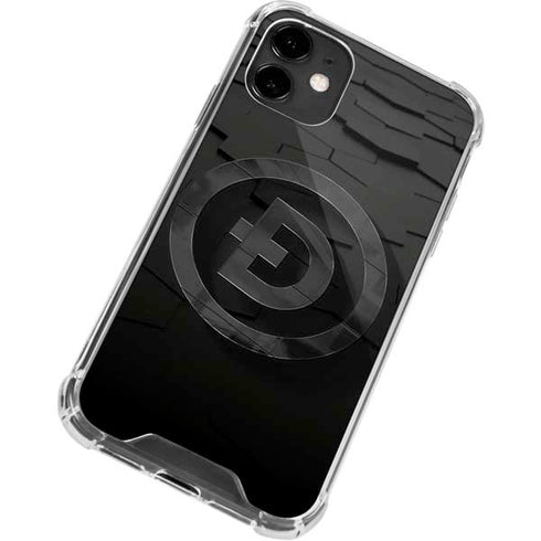 Doge Coin Textured Logo iPhone 12 Clear Case