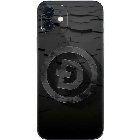 Doge Coin Textured Logo iPhone 12 Mini Skin