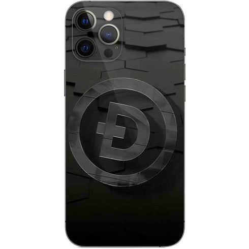Doge Coin Textured Logo iPhone 12 Pro Max Skin
