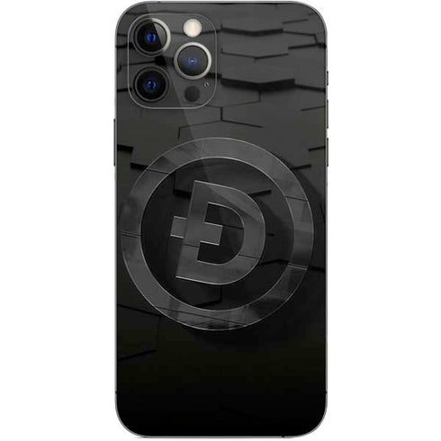 Doge Coin Textured Logo iPhone 12 Pro Skin