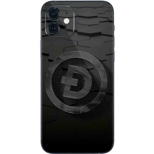 Doge Coin Textured Logo iPhone 12 Skin