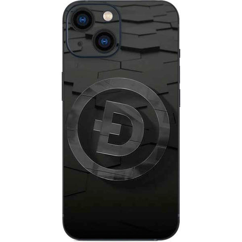 Doge Coin Textured Logo iPhone 13 Mini Skin