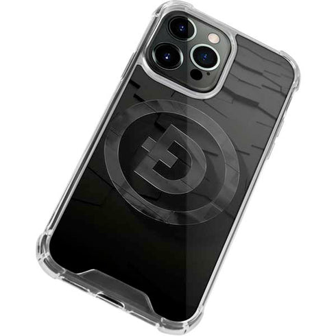 Doge Coin Textured Logo iPhone 13 Pro Max Clear Case
