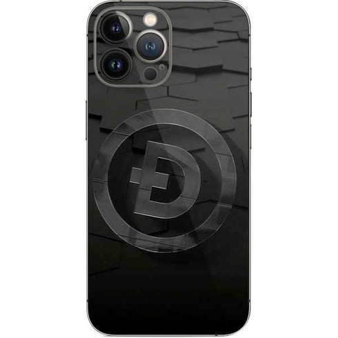 Doge Coin Textured Logo iPhone 13 Pro Max Skin