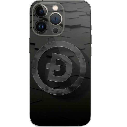 Doge Coin Textured Logo iPhone 13 Pro Skin