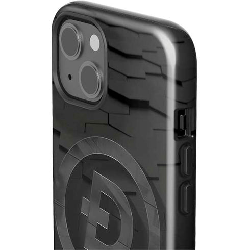 Doge Coin Textured Logo iPhone 14 Plus Impact Case