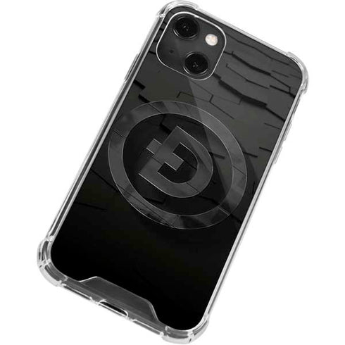 Doge Coin Textured Logo iPhone 14 Plus Clear Case
