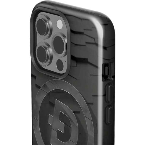 Doge Coin Textured Logo iPhone 14 Pro Impact Case