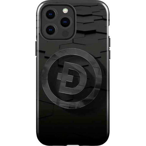 Doge Coin Textured Logo iPhone 15 Pro Max Impact Case