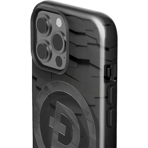 Doge Coin Textured Logo iPhone 14 Pro Max Impact Case