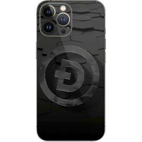 Doge Coin Textured Logo iPhone 14 Pro Max Skin