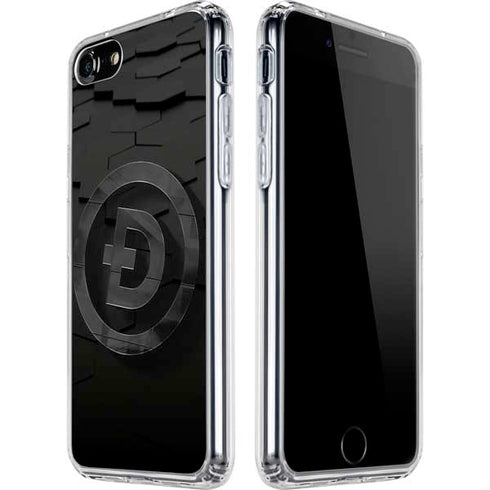 Doge Coin Textured Logo iPhone SE (2nd & 3rd Gen) Clear Case