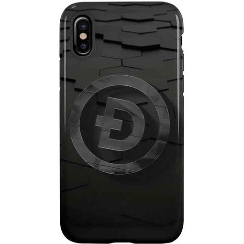 Doge Coin Textured Logo iPhone X Pro Case