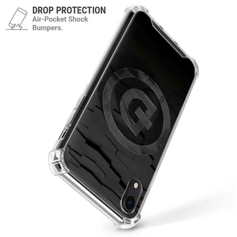 Doge Coin Textured Logo iPhone XR Clear Case