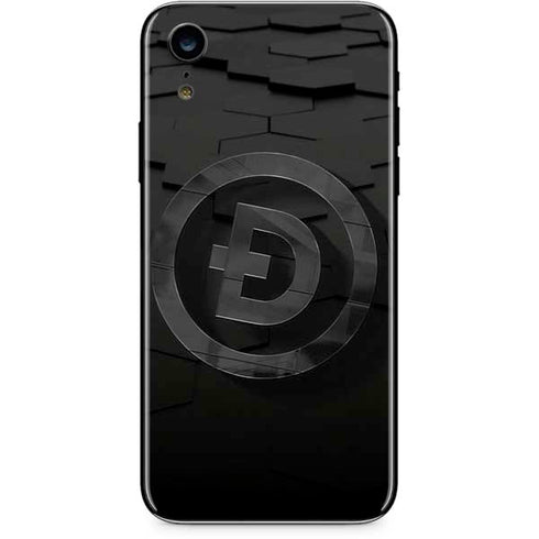 Doge Coin Textured Logo iPhone XR Skin
