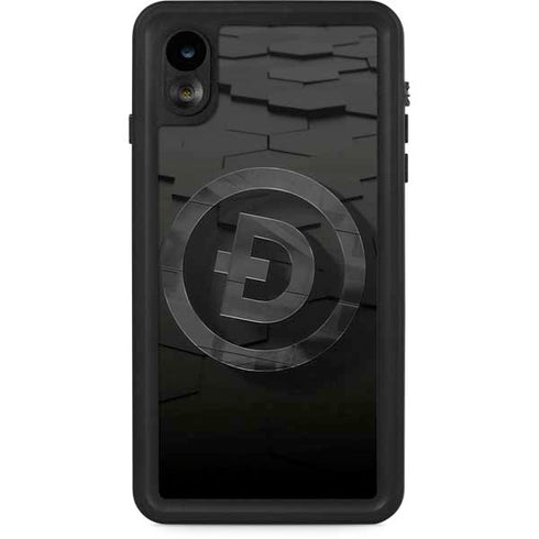 Doge Coin Textured Logo iPhone XR Waterproof Case