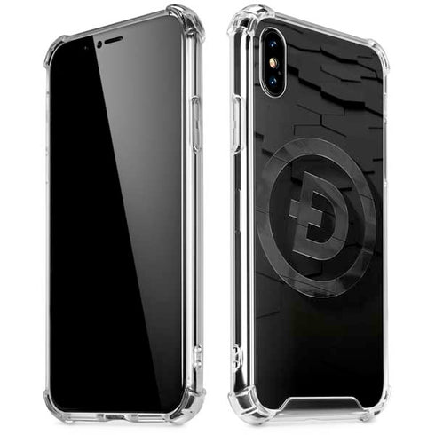 Doge Coin Textured Logo iPhone XS Max Clear Case