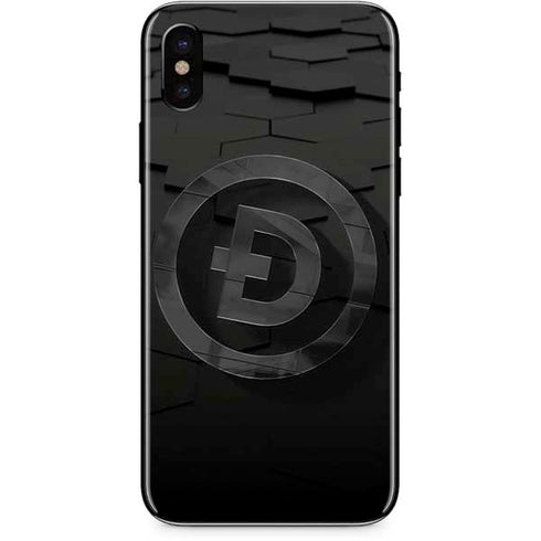 Doge Coin Textured Logo iPhone XS Skin