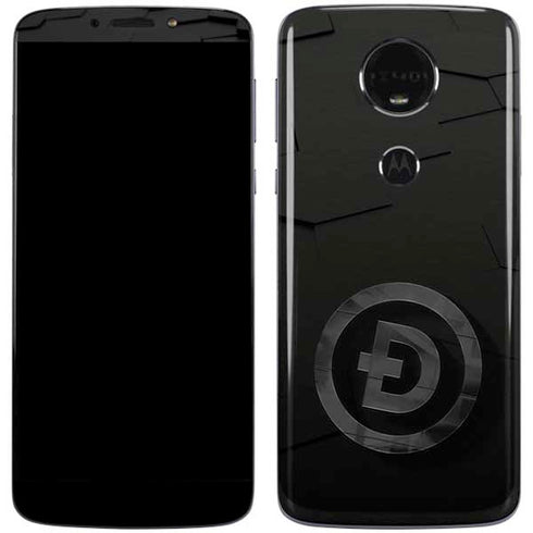 Doge Coin Textured Logo Moto E5 Plus Skin