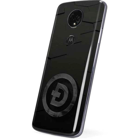 Doge Coin Textured Logo Moto E5 Plus Skin