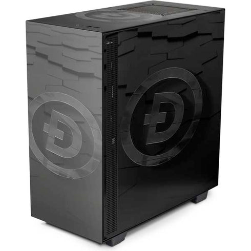 Doge Coin Textured Logo NZXT H510 Compact ATX Mid-Tower Case Skin