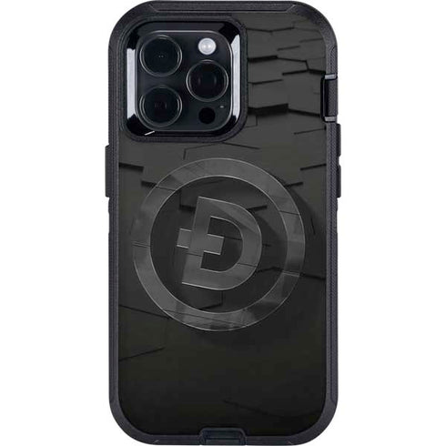 Doge Coin Textured Logo Otterbox Defender iPhone Skin