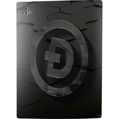 Doge Coin Textured Logo PS5 Digital Edition Console Skin