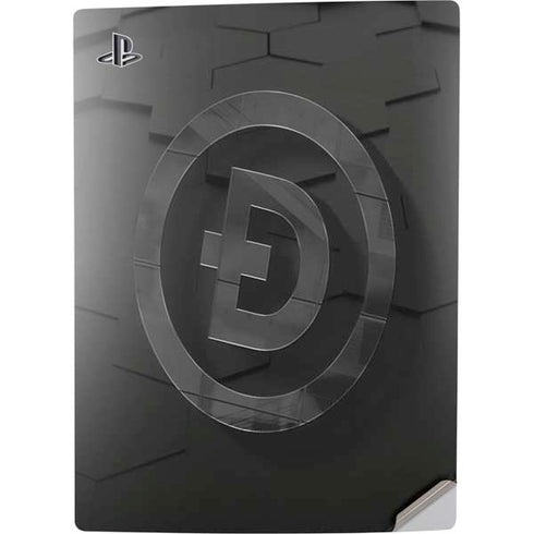Doge Coin Textured Logo PS5 Digital Edition Console Skin