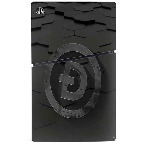 Doge Coin Textured Logo PS5 Slim Disk Console Skin