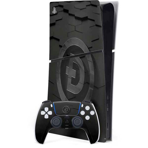 Doge Coin Textured Logo PS5 Slim Digital Edition Bundle Skin