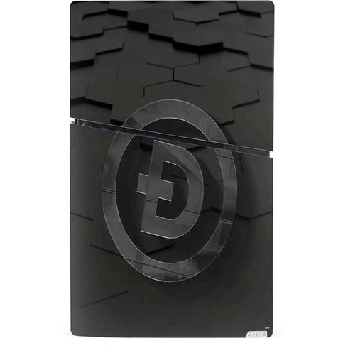 Doge Coin Textured Logo PS5 Slim Digital Edition Console Skin