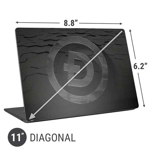 Doge Coin Textured Logo Universal Laptop 11in (8.8 x 6.2in) Skin