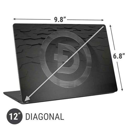 Doge Coin Textured Logo Universal Laptop 12in (9.8 x 6.8in) Skin