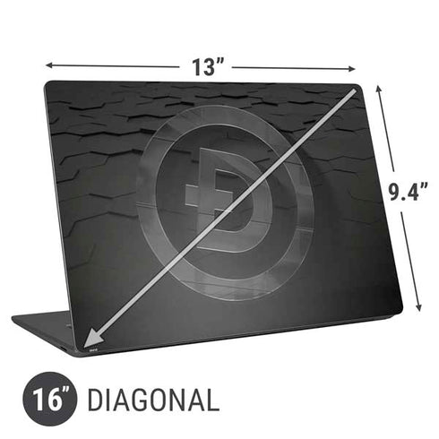 Doge Coin Textured Logo Universal Laptop 16in (13 x 9.4in) Skin