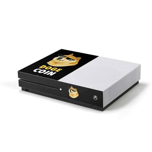 Doge Coin Crypto Xbox One S Console Skin