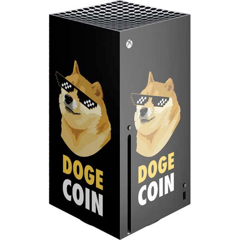 Doge Coin Crypto Xbox Series X Console Skin