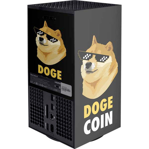 Doge Coin Crypto Xbox Series X Console Skin