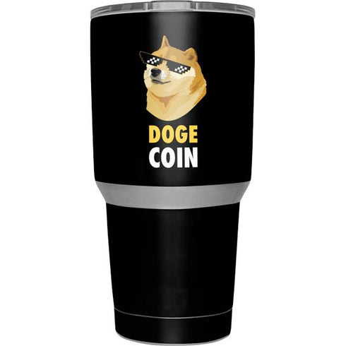 Doge Coin Crypto Yeti 30oz Rambler Tumbler Skin