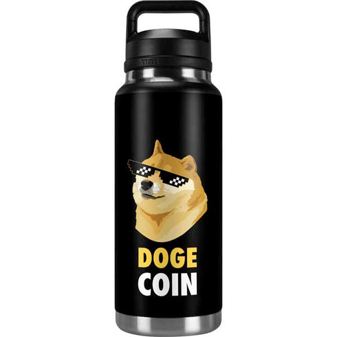 Doge Coin Crypto YETI Rambler 36oz Bottle Skin