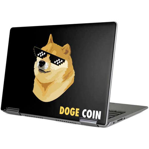 Doge Coin Crypto Yoga 710 14in Skin